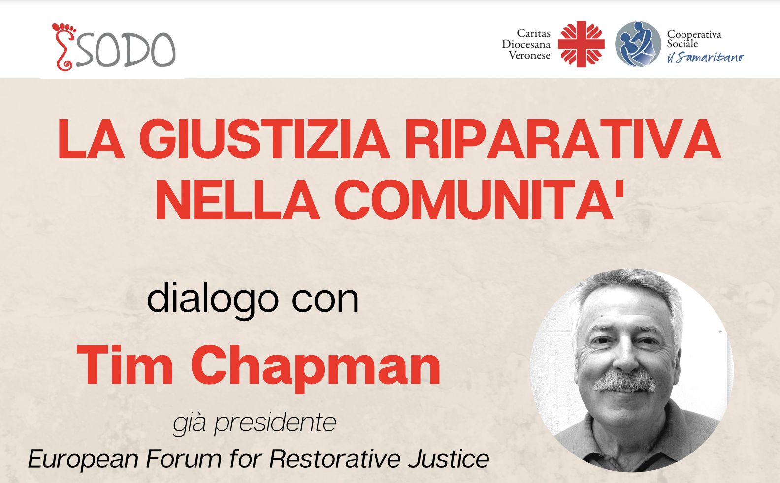 La giustizia riparativa nella comunità, dialogo con Tim Chapman