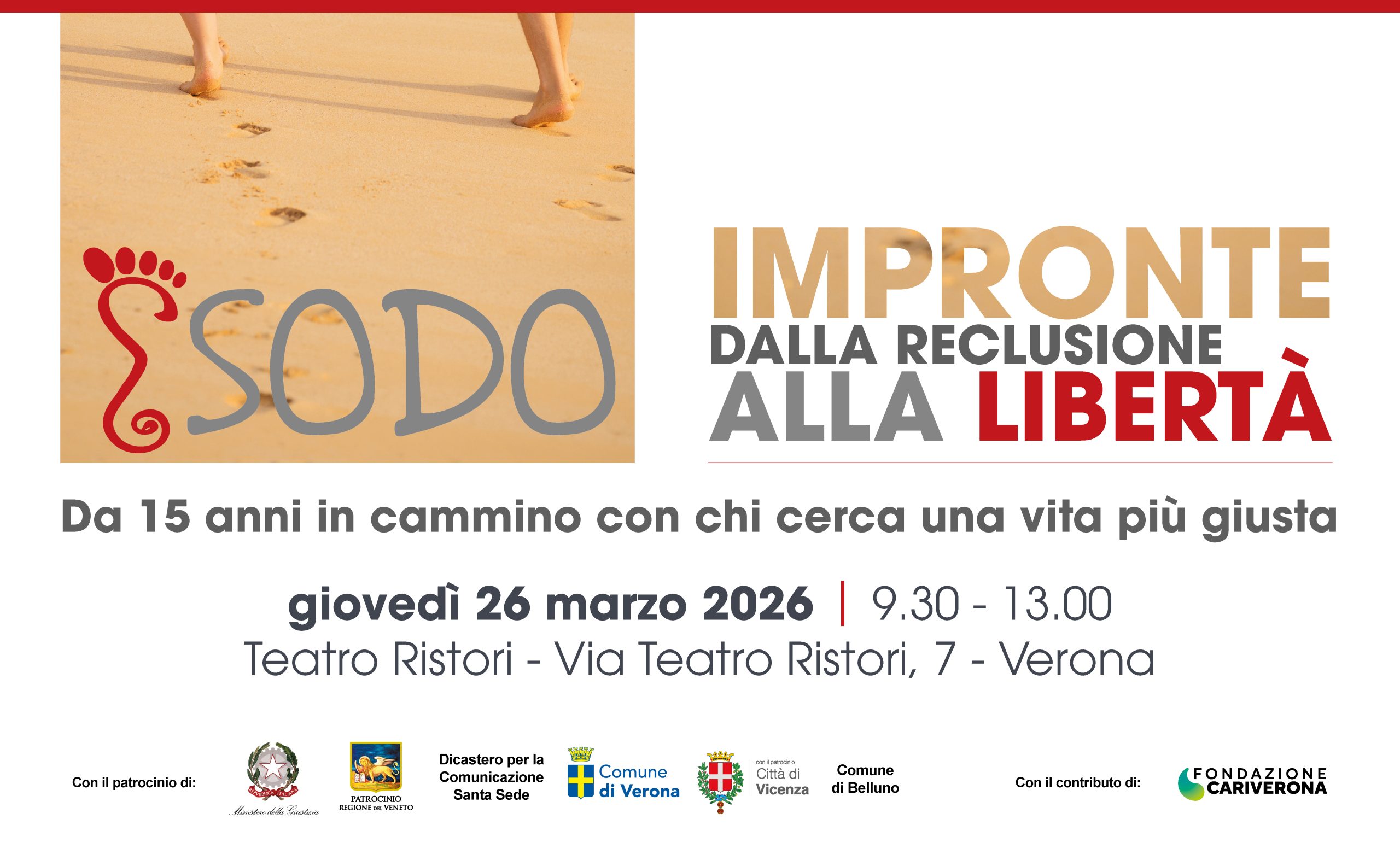 “Impronte – Dalla reclusione alla libertà”: a Verona un convegno per i 15 anni di Fondazione Esodo