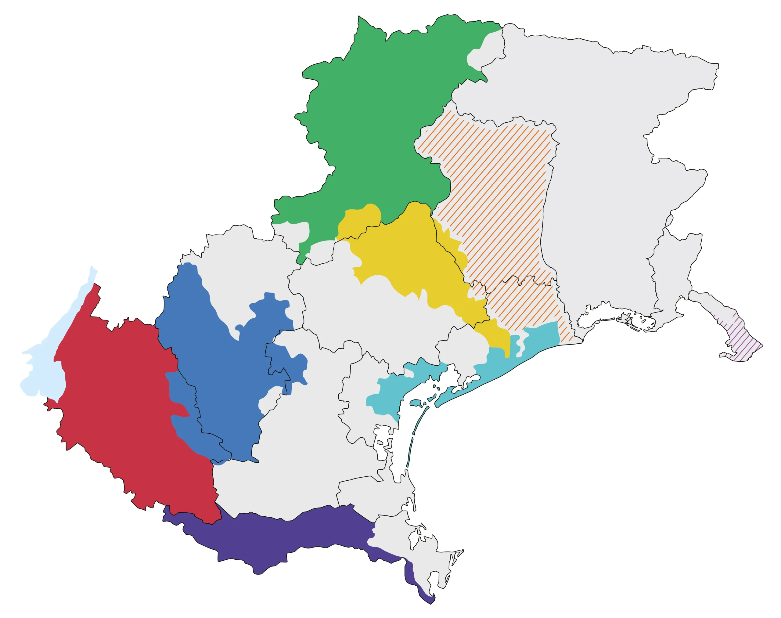 Mappa del Veneto